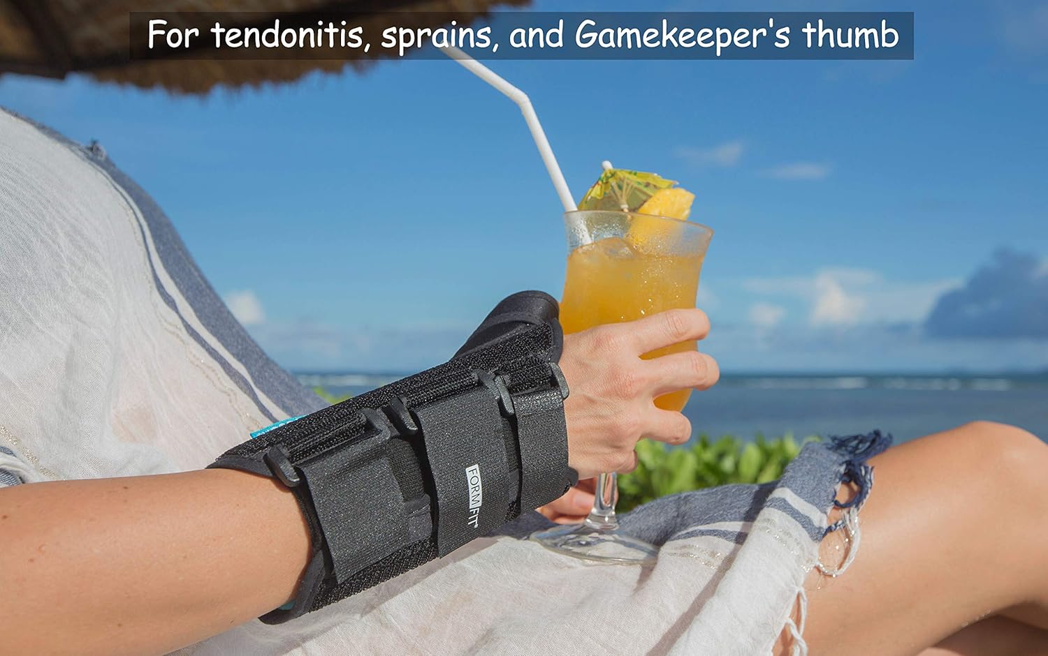 brace de muñeca con soporte de pulgar