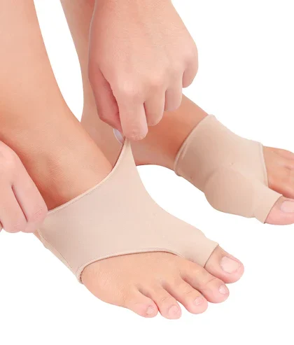 Protector de juanete con gel y funda elástica para aliviar presión