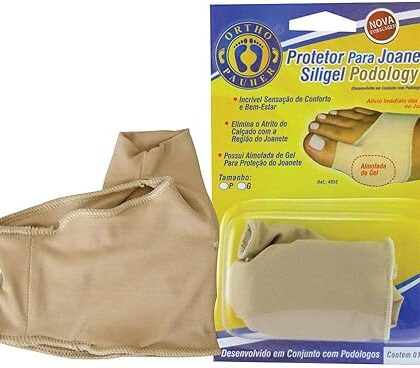 Protector de juanete con gel y funda elástica para aliviar presión