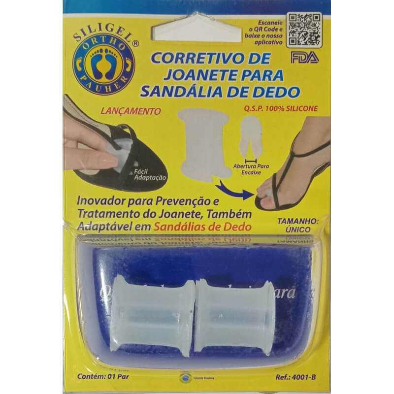 Separador de dedos de gel para hallux valgus uso con sandalias