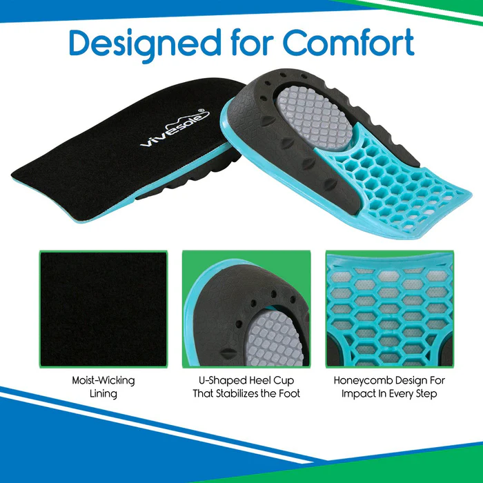 Plantillas elevadoras de talón con absorción de impacto