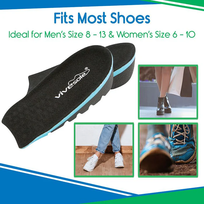 Plantillas elevadoras de talón con absorción de impacto