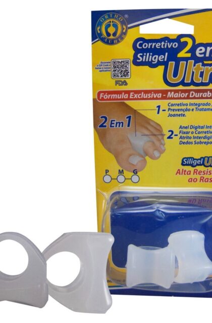 Separador de dedos de gel con anillo integrado para juanete