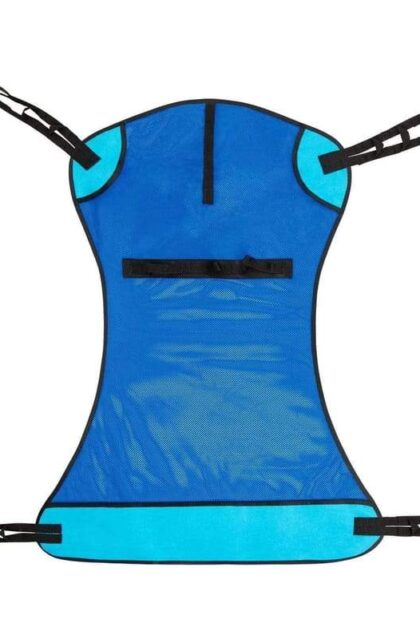 Arnés para grúa de pacientes con soporte completo y asas