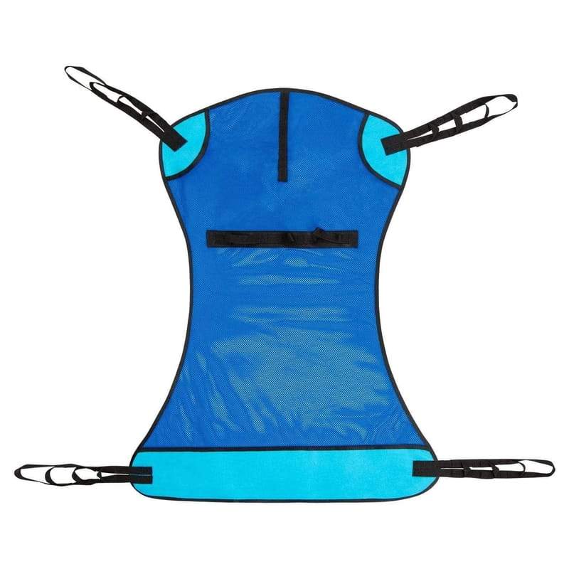 Arnés para grúa de pacientes con soporte completo y asas