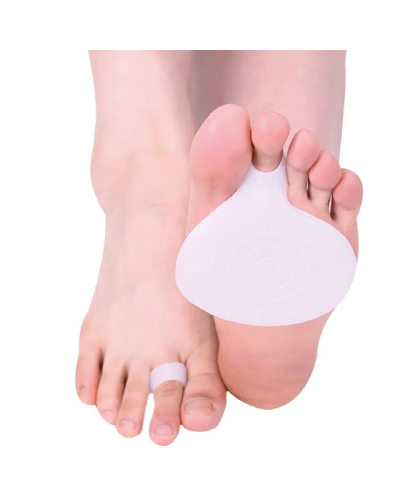 Soporte metatarsal de gel para reducir presión y dolor en el pie