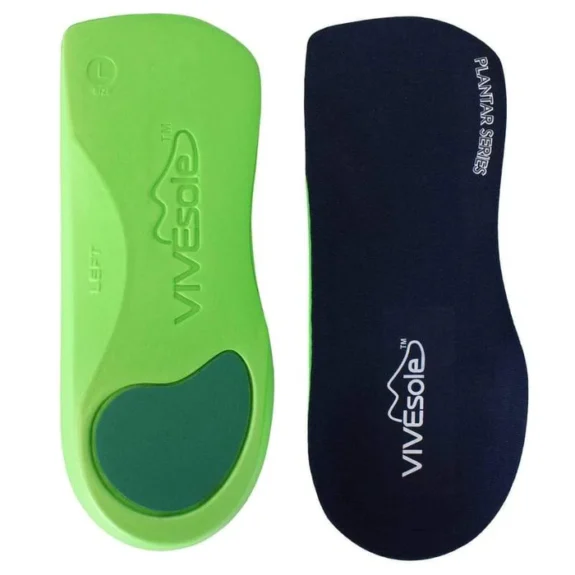 Plantillas 3/4 para fascitis plantar con soporte de arc