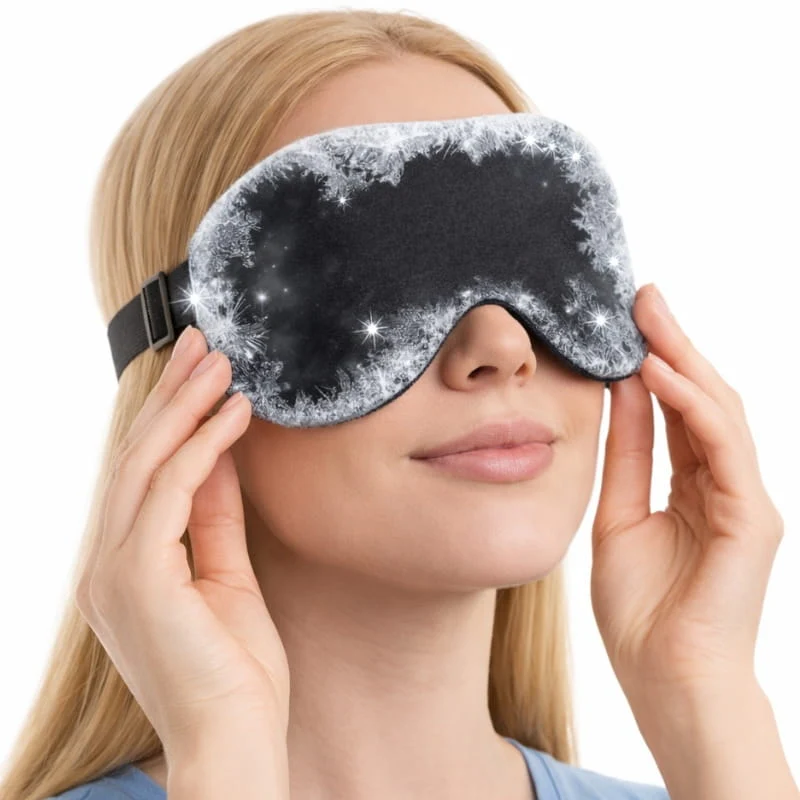 máscara térmica para ojos frío y calor reutilizable